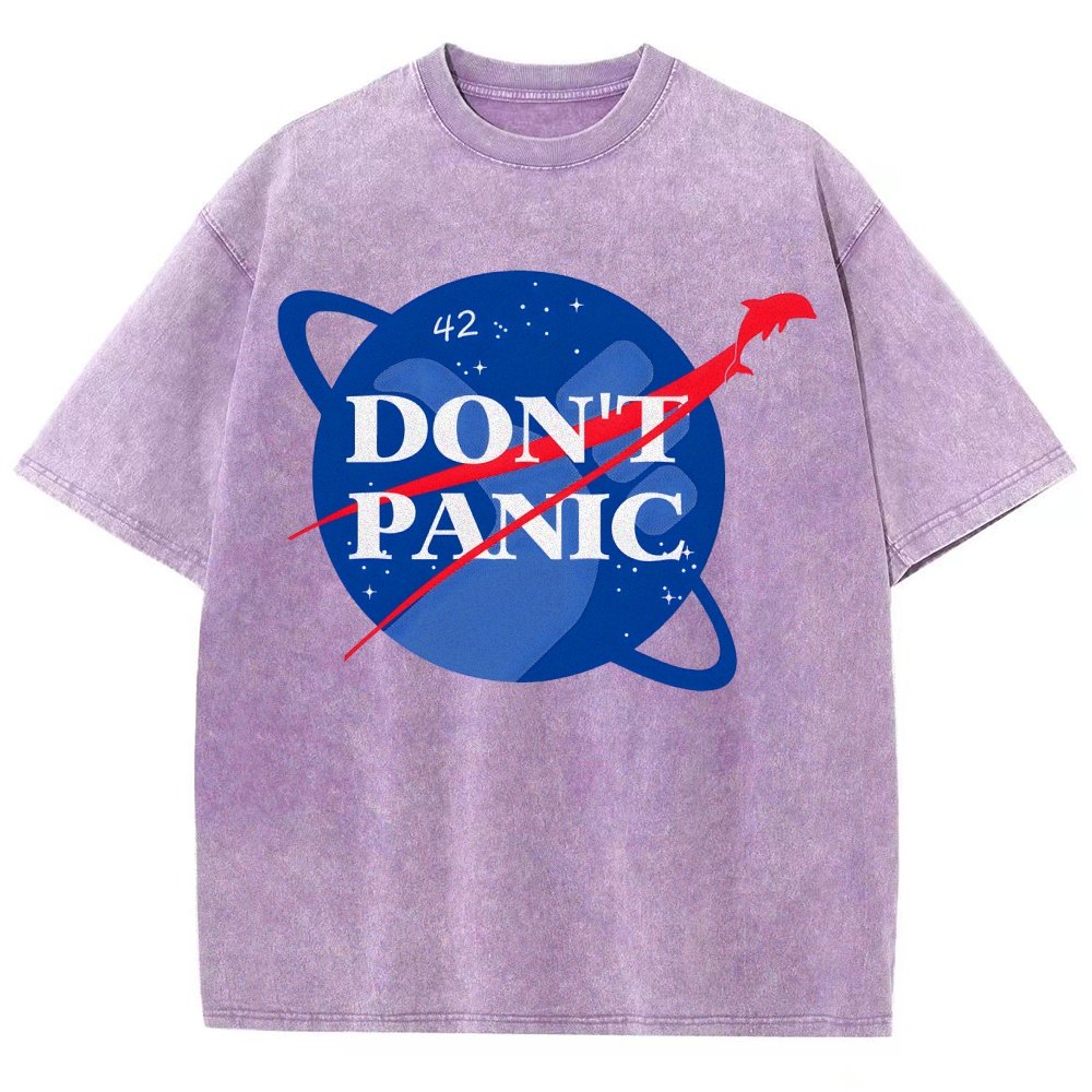 Don't Panic Vintage Distressed T-shirt