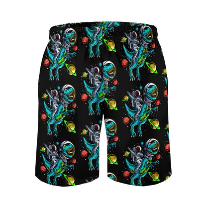 Funny Dinosaur Astronaut Geek Shorts