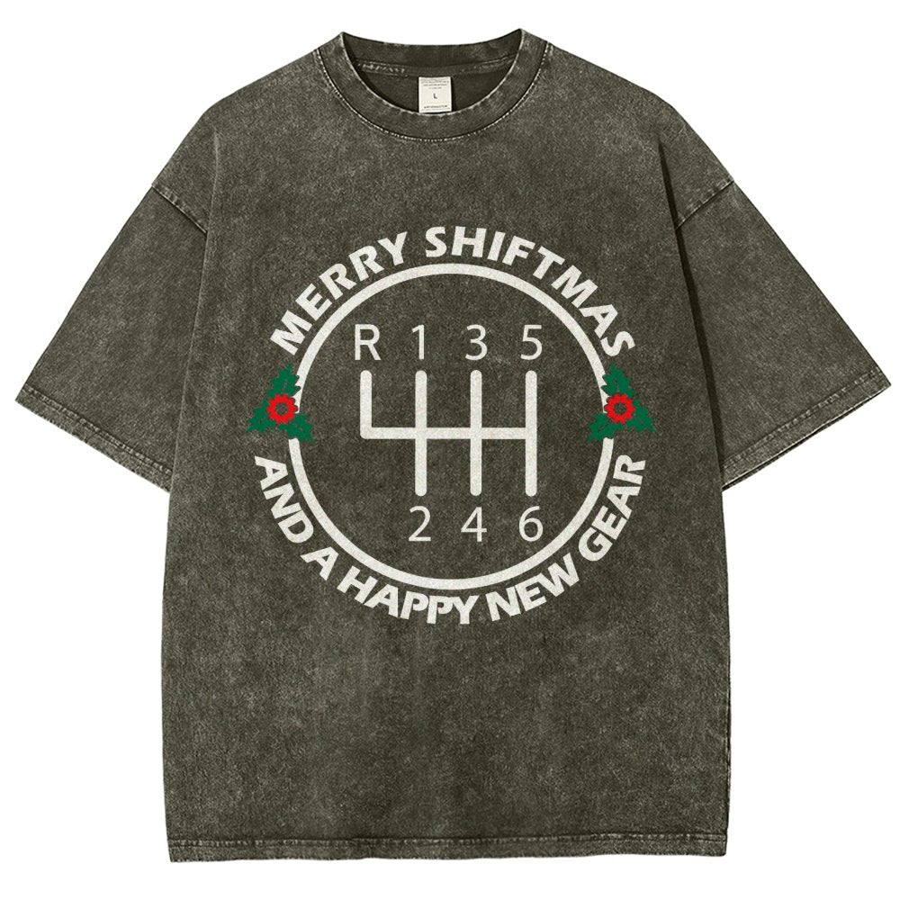 Merry Shiftmas And A Happy New Gear Vintage Distressed T-shirt