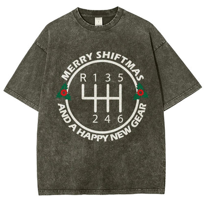 Merry Shiftmas And A Happy New Gear Vintage Distressed T-shirt