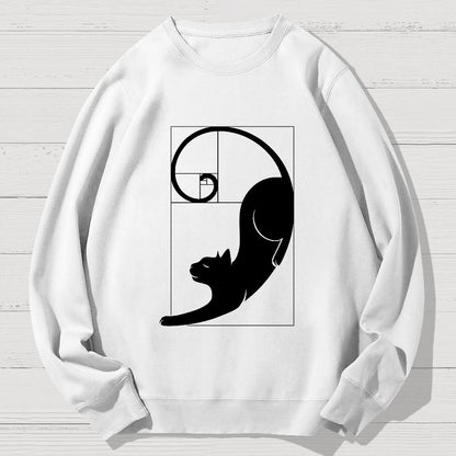 Fibonacci Kittens Geek Cotton Sweatshirt