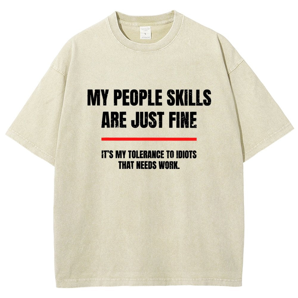 My People Skills Are Fine Vintage Distressed T-shirt