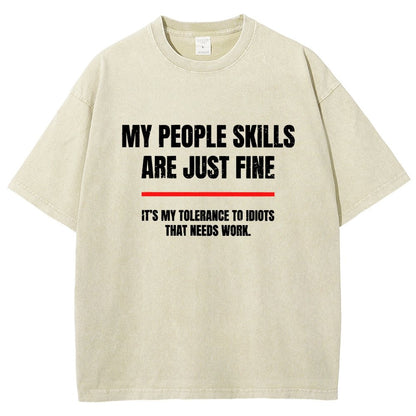 My People Skills Are Fine Vintage Distressed T-shirt