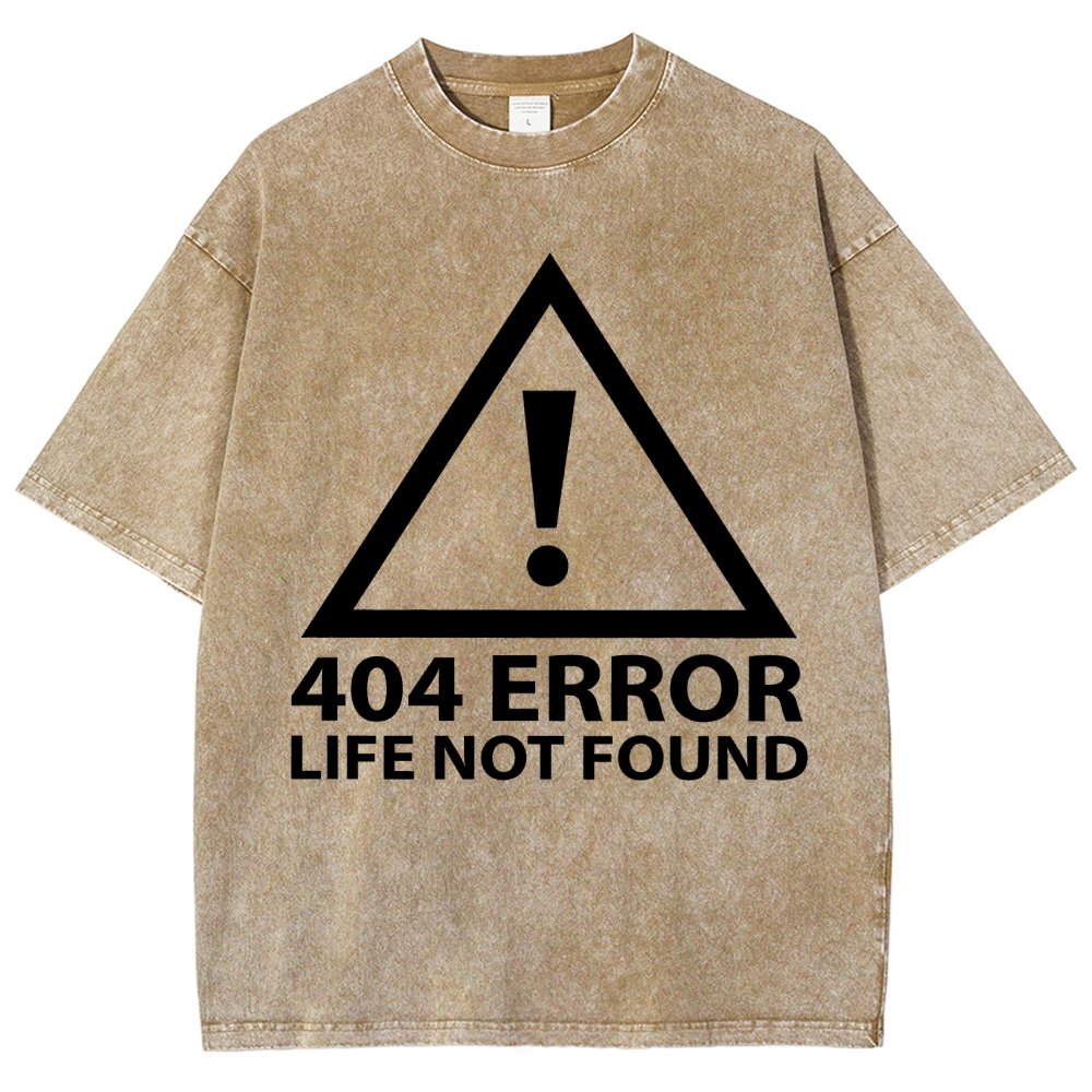 404 Error Life Not Found Vintage Distressed T-shirt
