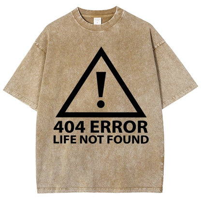404 Error Life Not Found Vintage Distressed T-shirt