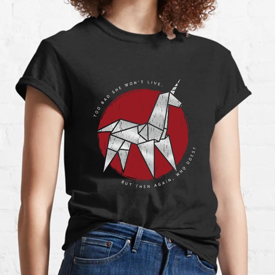 Origami Unicorn Geeky T-Shirt