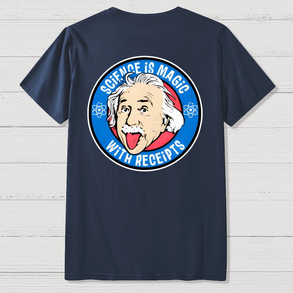 Science Is Magic Front And Back Printing Geek T-Shirt