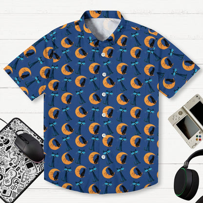 Moon Black Cat Geek Shirt