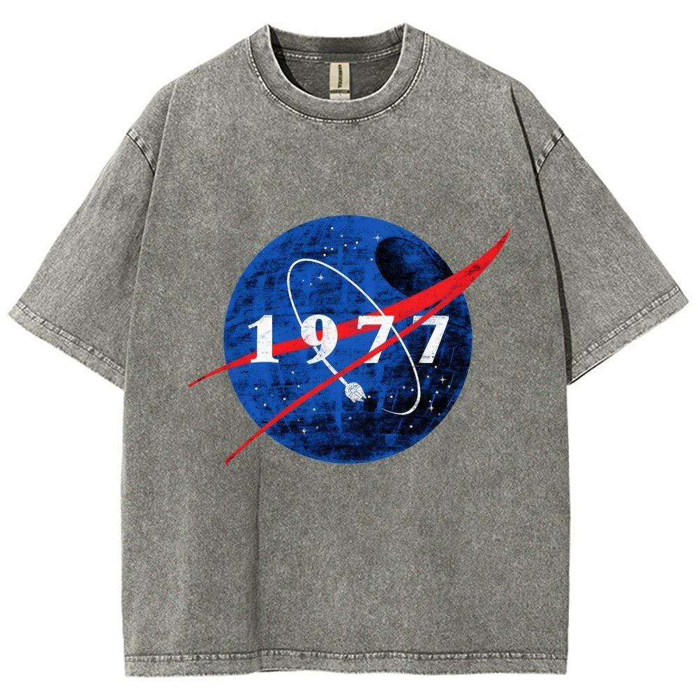 Space Force Origins 1977 Vintage Distressed T-shirt