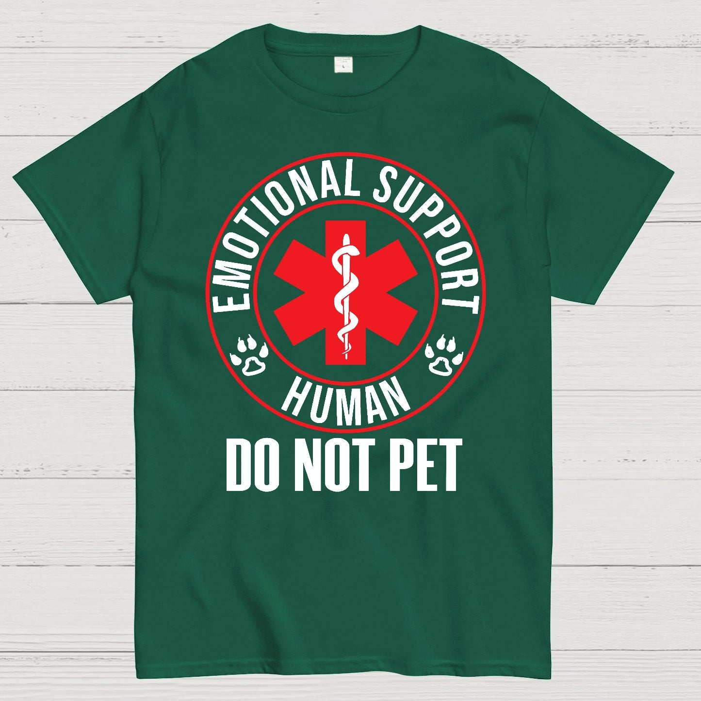 Emotional Support Human Do Not Pet Geek T-Shirt