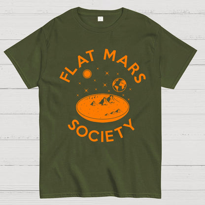 Flat mars society Nerdy T-Shirt