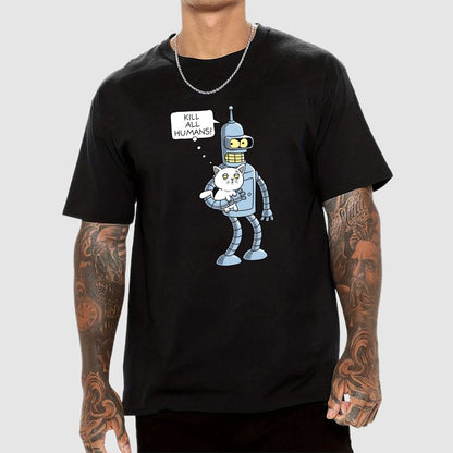 Kill All Humans! Catender Geek T-Shirt