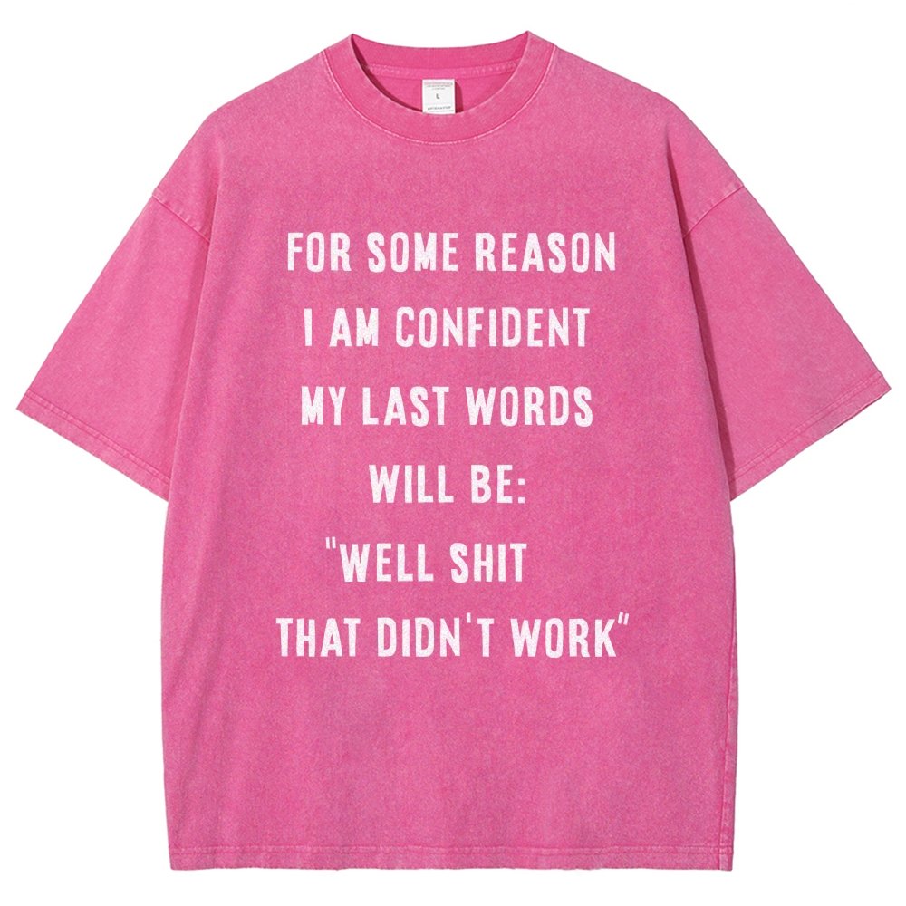 My Last Words Vintage Distressed T-shirt