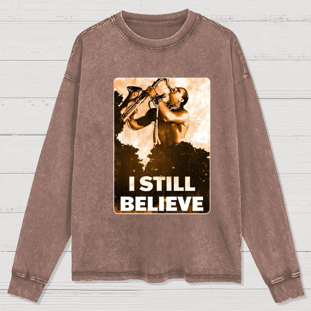 Sax Man Washed Long Sleeve Tee