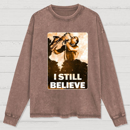 Sax Man Washed Long Sleeve Tee