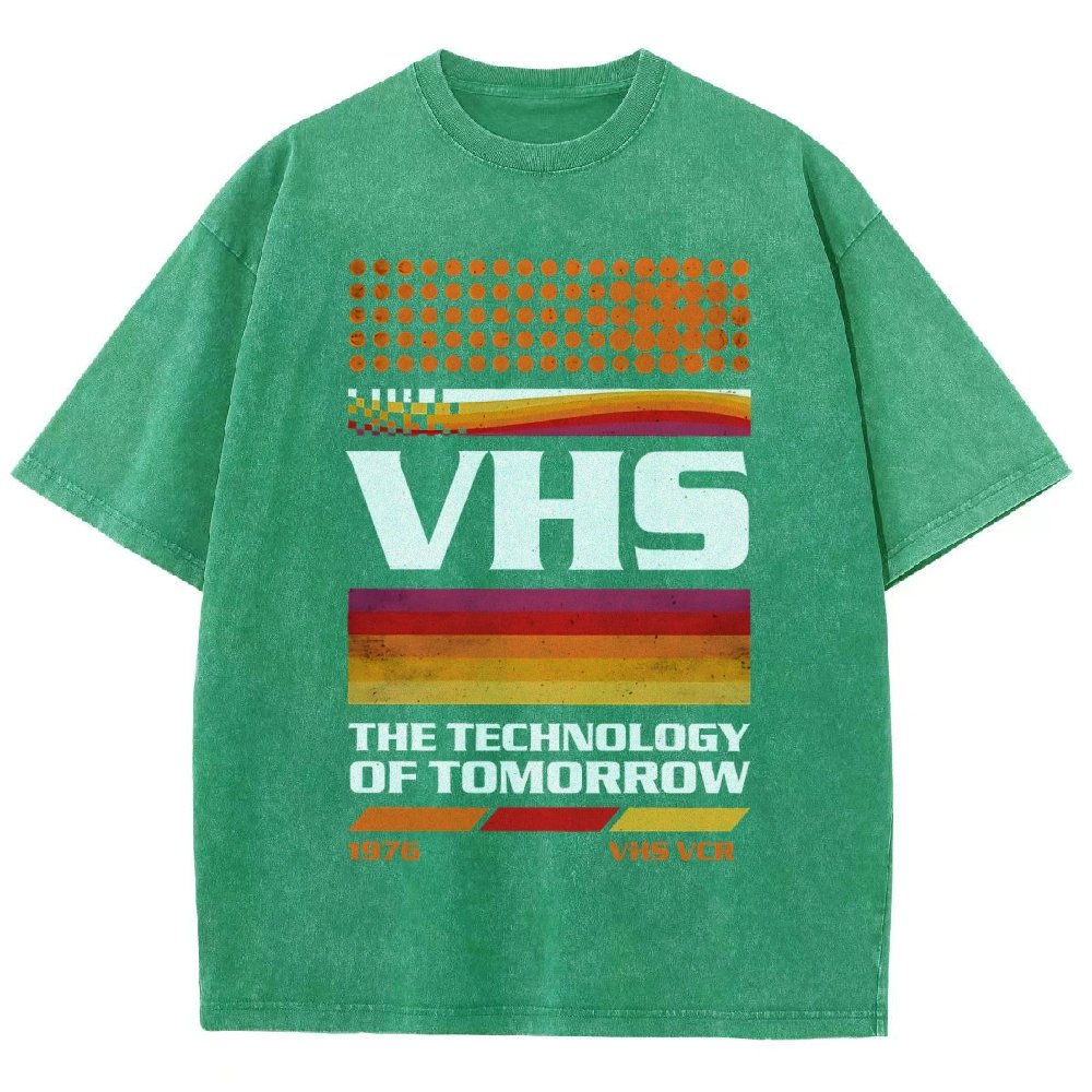 VHS Tech Vintage Distressed T-shirt