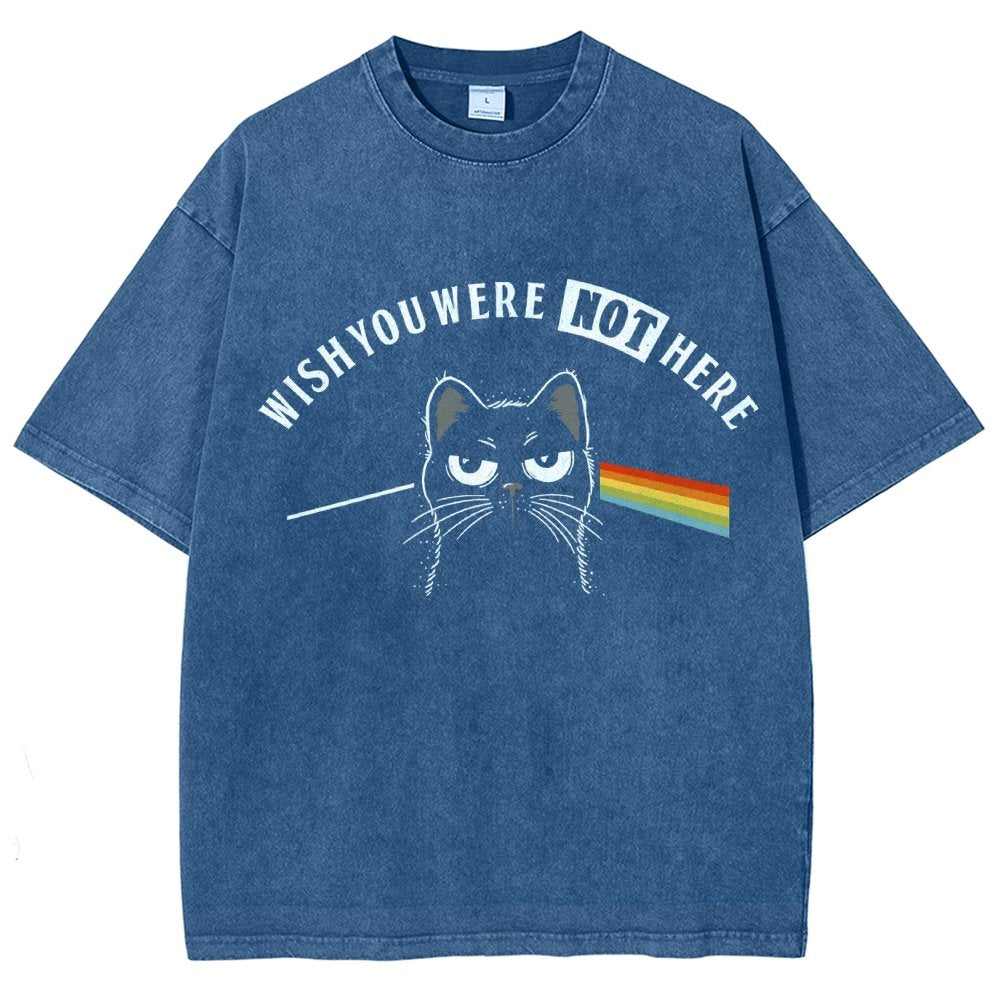 Wish You Were NOT Here Vintage Distressed T-shirt