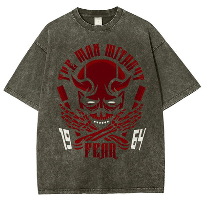 Devil Skull Vintage Distressed T-shirt