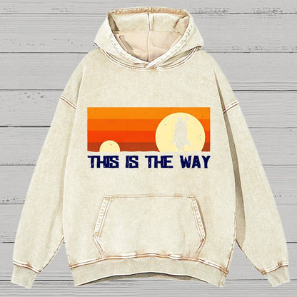 This Is The Way Vintage Distressed Hoodie