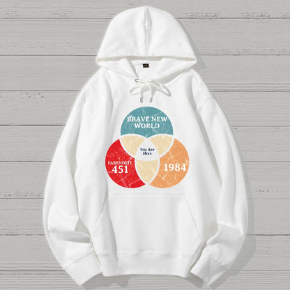 You Are Here Geek Cotton Hoodie
