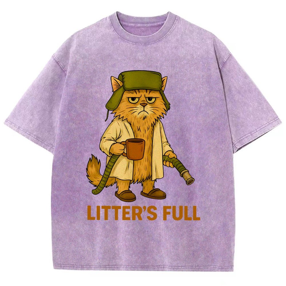 Litter’s Full Cat Vintage Distressed T-shirt