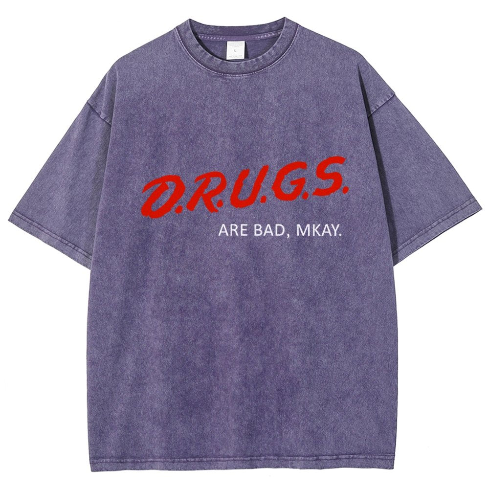 Drugs are Bad Vintage Distressed T-shirt