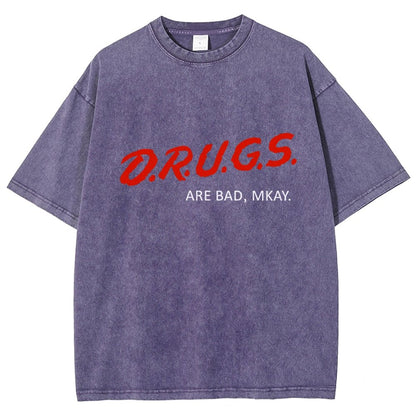 Drugs are Bad Vintage Distressed T-shirt