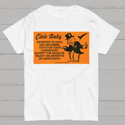 Civic Duty Card.Sarcasm Geek T-Shirt