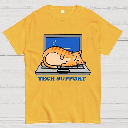 Cat Tech Support Geek T-Shirt