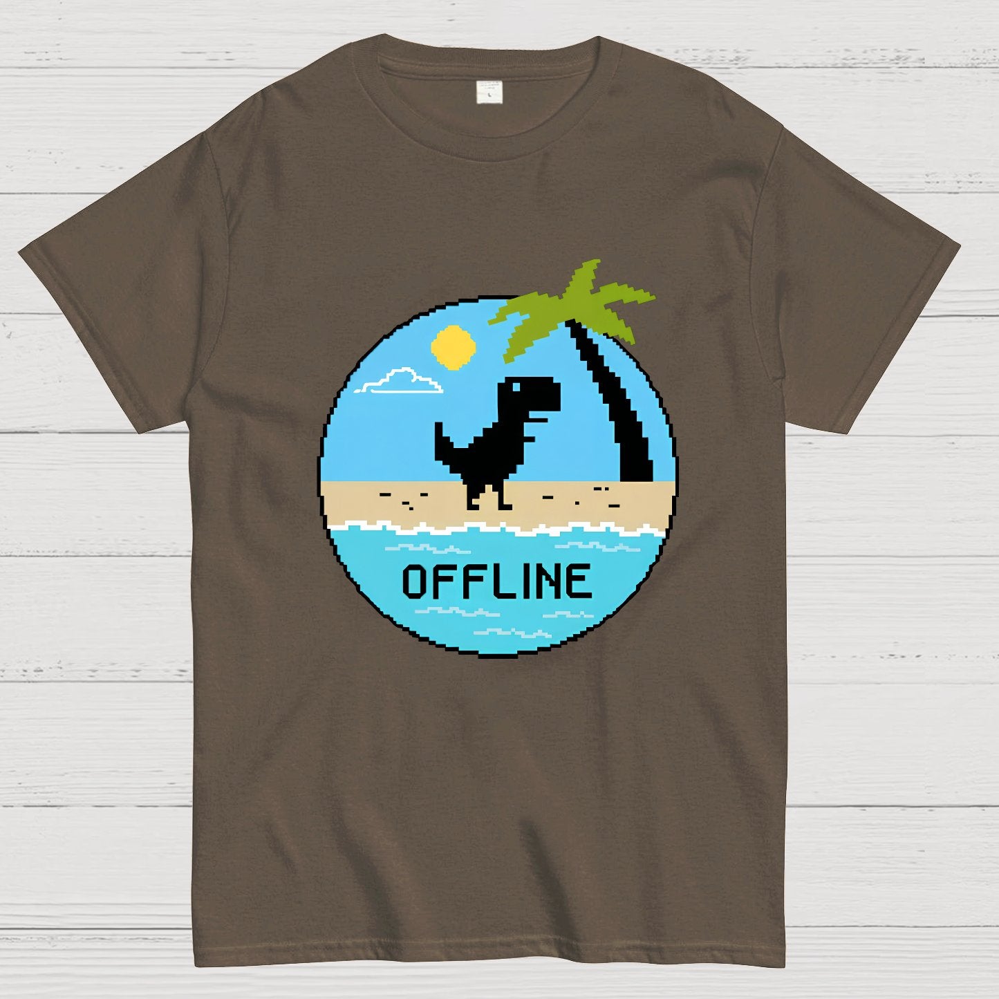 Dinosaur Offline Nerdy T-Shirt
