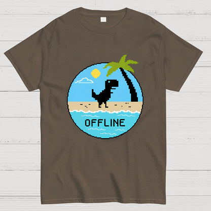 Dinosaur Offline Nerdy T-Shirt