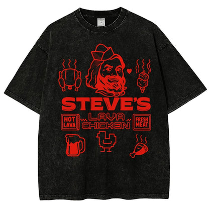 Steve's Lava Chicken Vintage Distressed T-shirt