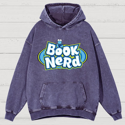 Book Nerd Vintage Distressed Hoodie