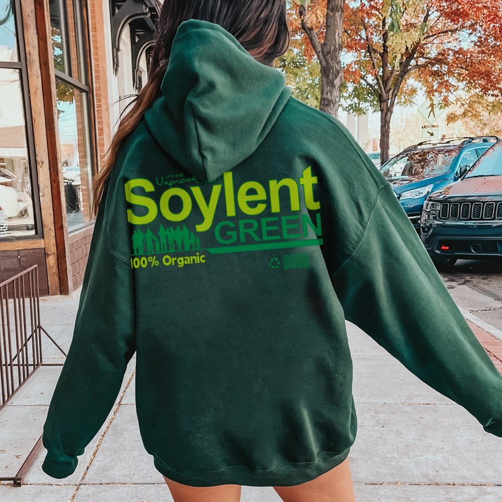 Soylent Green Printed Back Cotton Hoodie