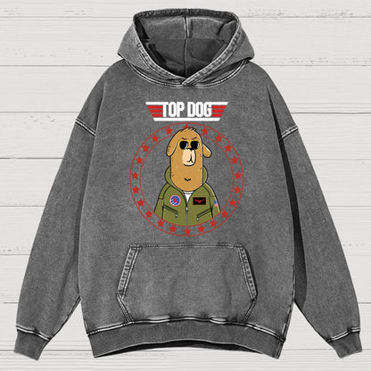 Top Dog!Vintage Distressed Hoodie
