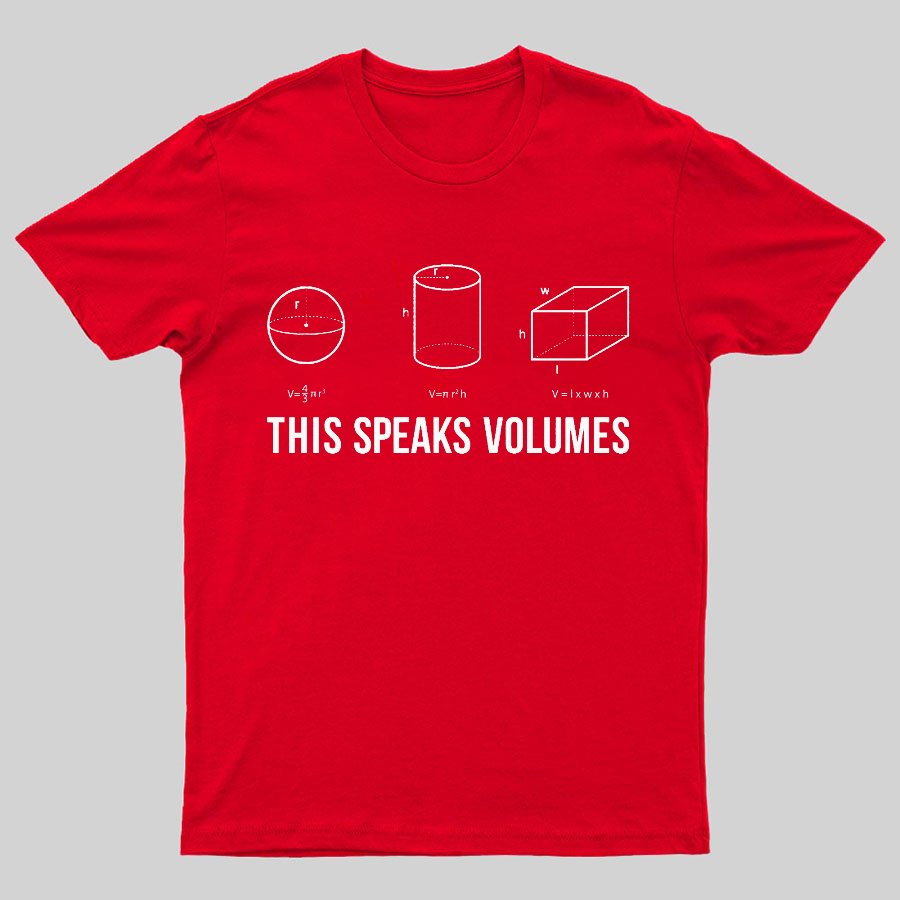 This Speaks Volumes Geeky T-Shirt