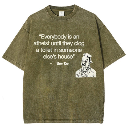 Funny Sun Tzu Saying Vintage Distressed T-shirt
