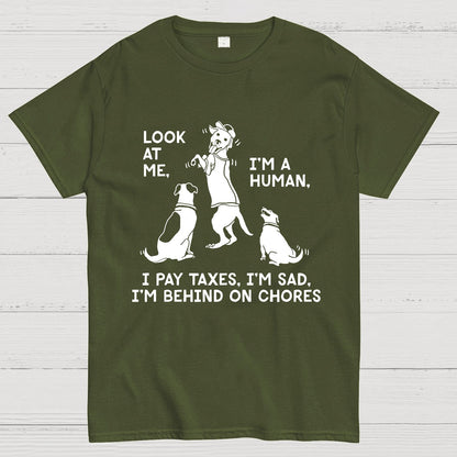 Dog Mocks Humans Geek T-Shirt