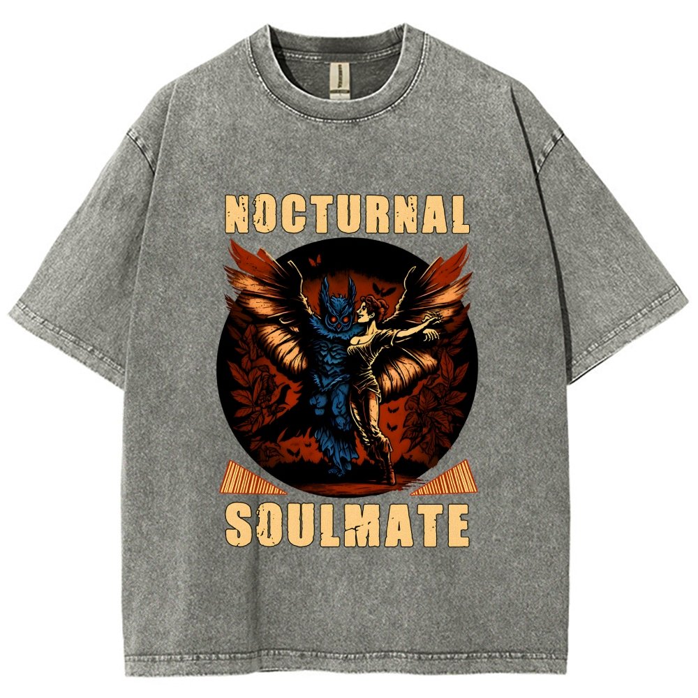 Mothman nocturnal soulmate Vintage Distressed T-shirt