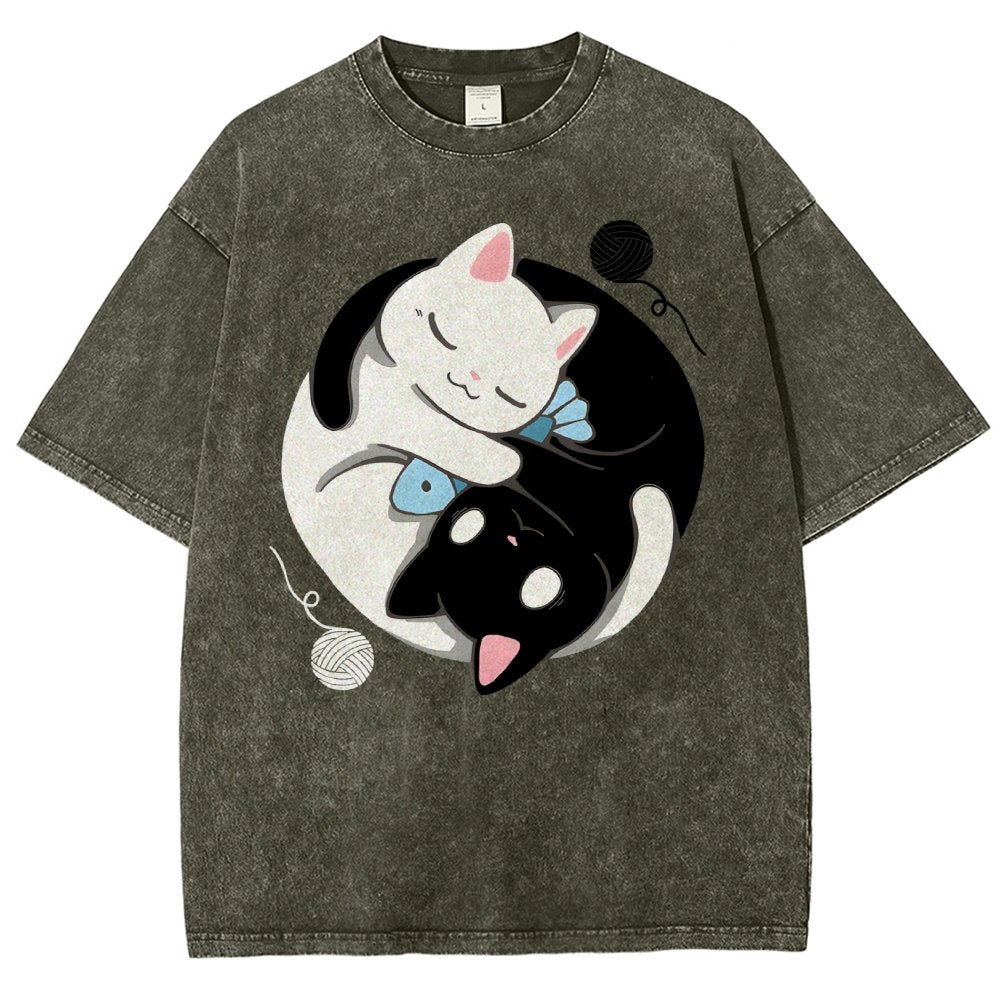 Balance Kittens Vintage Distressed T-shirt