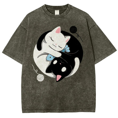 Balance Kittens Vintage Distressed T-shirt