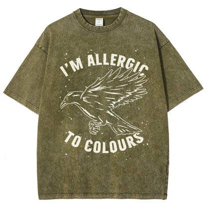 Im Allergic To Colours Vintage Distressed T-shirt