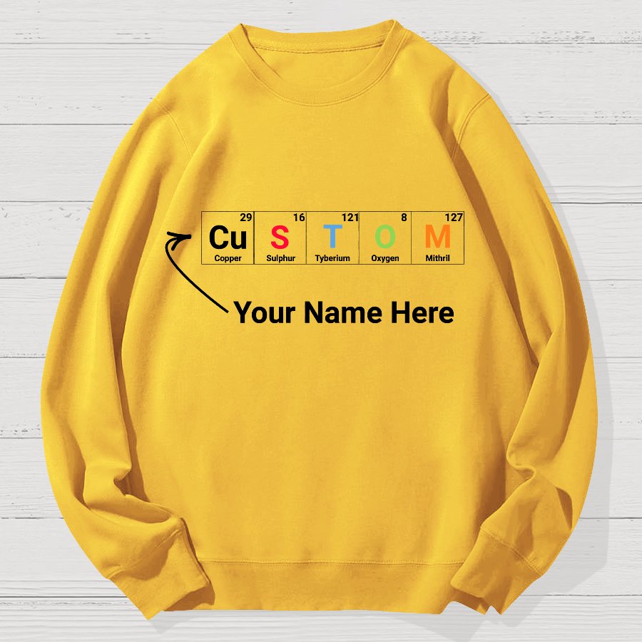 Funny Chemistry Geek Cotton Sweatshirt