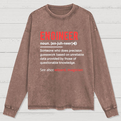 Engineer Definition Washed Long Sleeve Tee