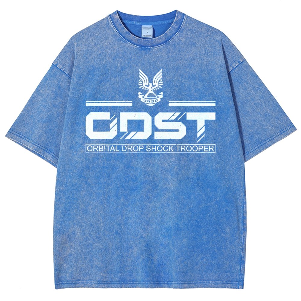 Urban Defender White Classic Vintage Distressed T-shirt