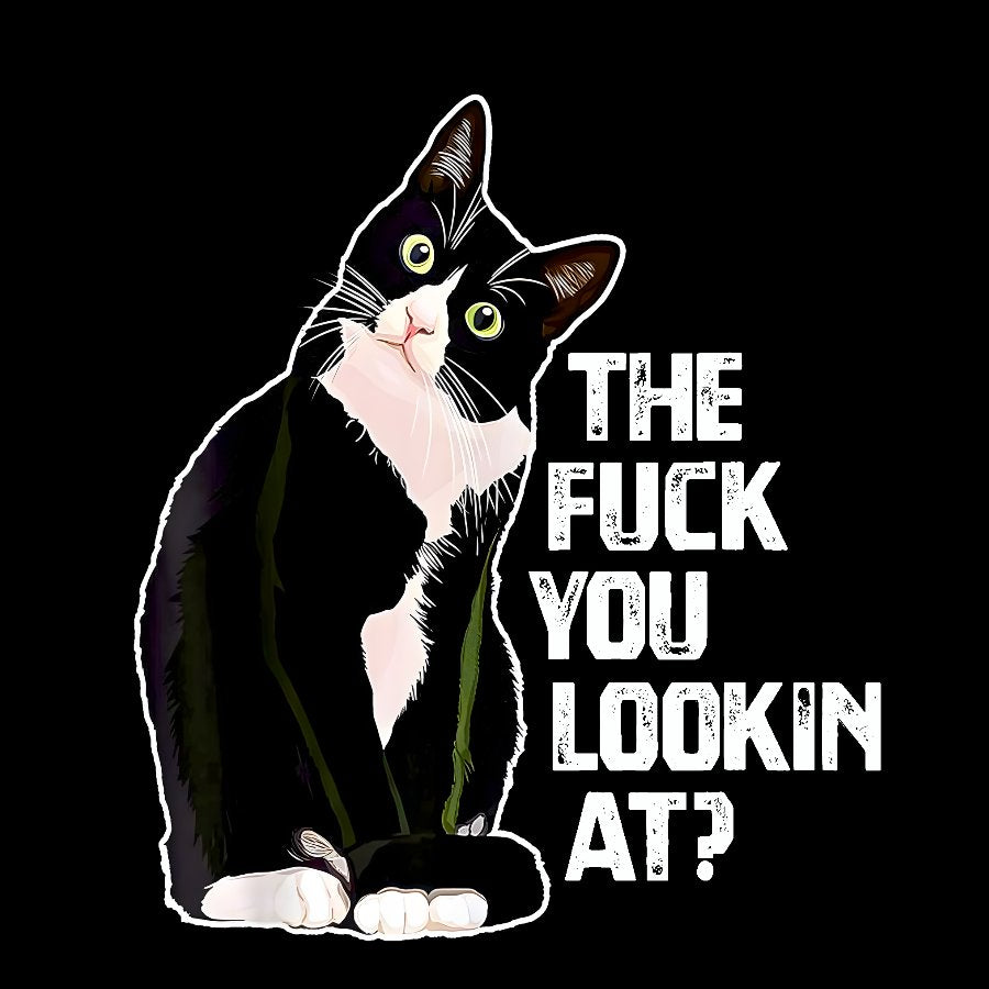 The Fuck You Lookin At？Geek Cotton Sweatshirt