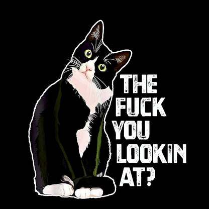 The Fuck You Lookin At？Geek Cotton Sweatshirt