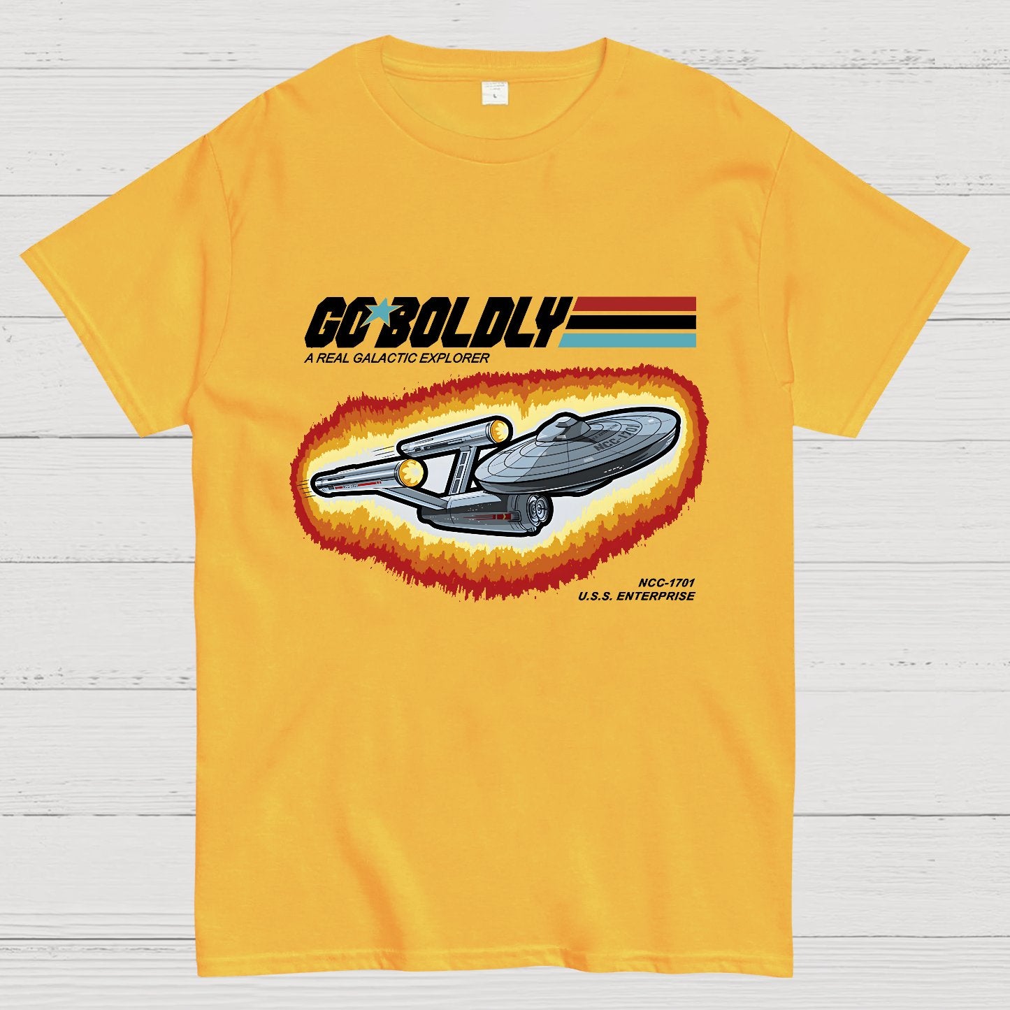 Go Boldly - A Real Cosmic Explorer Geek T-Shirt