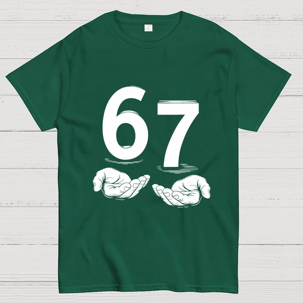 Funny Six Seven Meme Viral Quote Geek T-Shirt