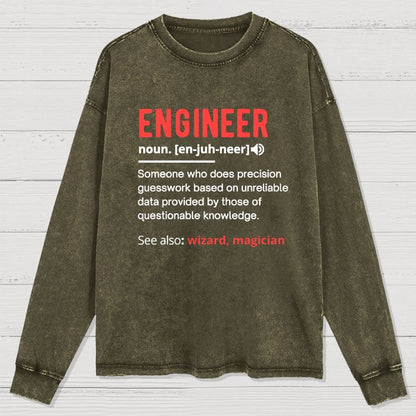 Engineer Definition Washed Long Sleeve Tee